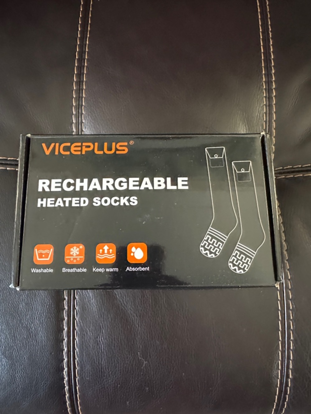 Rechargeable Heated Socks – Black